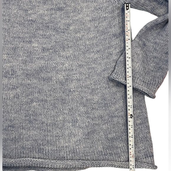 🔥American South Side Baby Blue Alpaca Mock Neck Knit Sweater - Picture 7 of 7